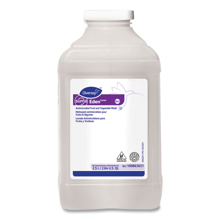 DIVERSEY Suma EdenTM/MC D4.5, Characteristic Scent, 84.5 oz Bottle, 2/Carton (DVO100863631)