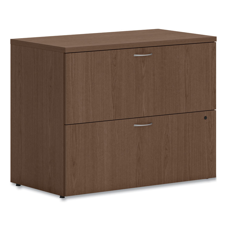 HON COMPANY Mod Lateral File, 2 Legal/Letter-Size File Drawers, Sepia Walnut, 36" x 20" x 29" (HONLLF3620L2LE1)