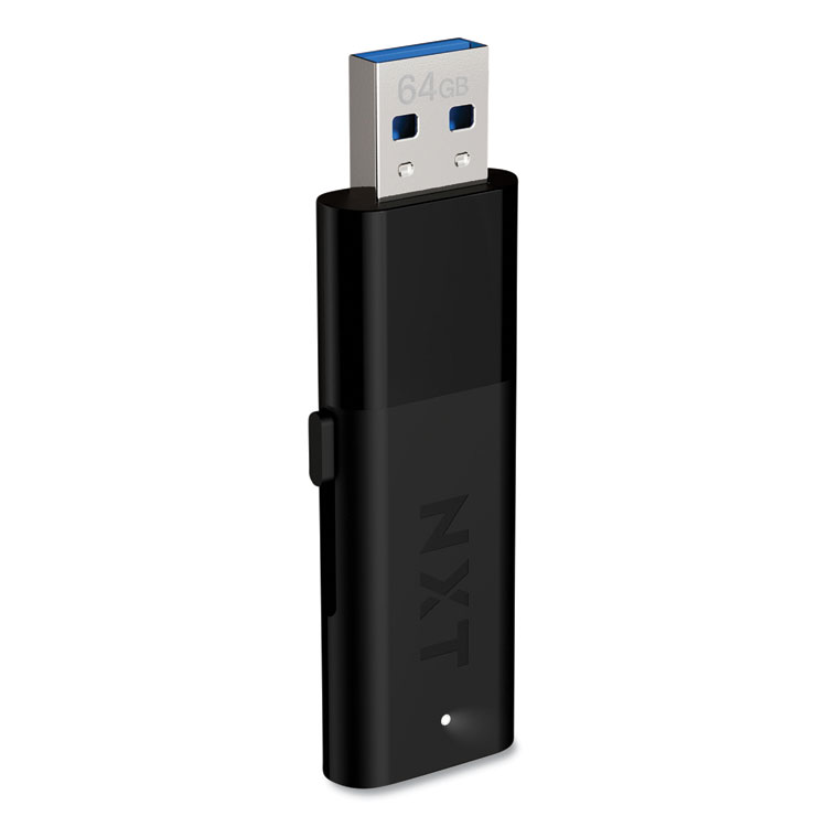 NXT TECHNOLOGIES USB 3.0 Flash Drive, 64 GB, Black, 2/Pack (NXT24399015)