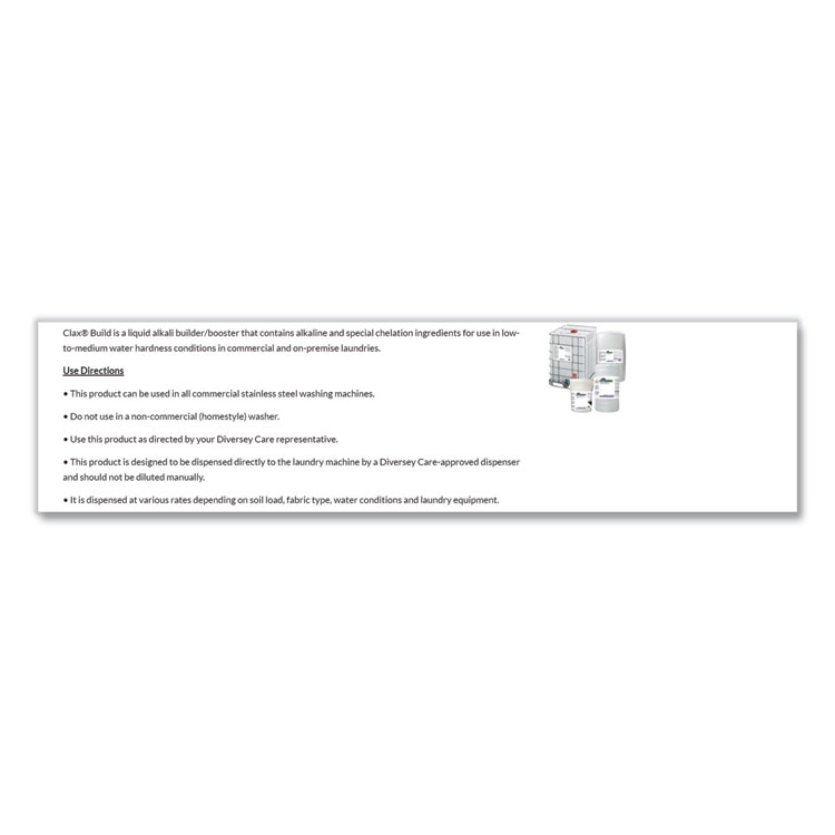 DIVERSEY Clax Build 12B2, 5 gal (DVS95750839)