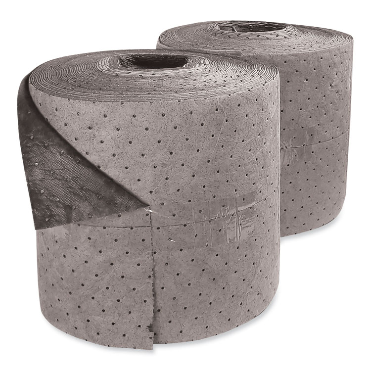 HOSPECO TASKBrand All Sorb Industrial Sorbent Roll, 24.5 gal, 15" x 150 ft, 2/Carton (HOSASINBR2)