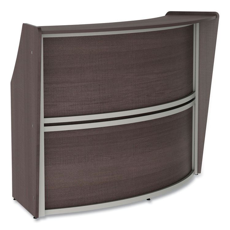 LINEA ITALIA Reception Desk, 72 x 32 x 46, Mocha (LITRC290MOC)
