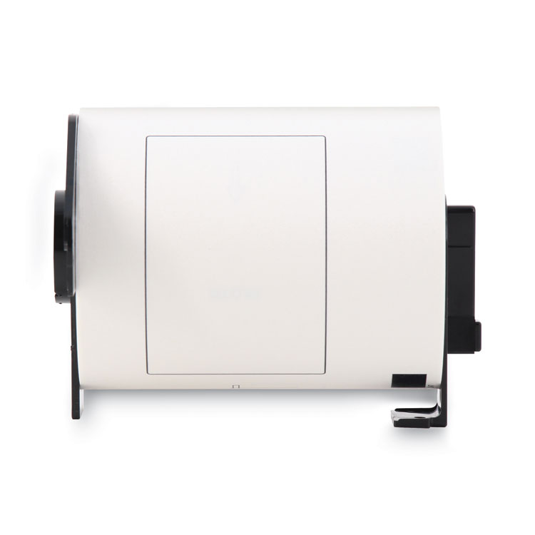 BROTHER INTL. CORP. DK1247 Label Tape, 4.07" x 6.4", Black on White, 180 Labels/Roll (BRTDK1247)