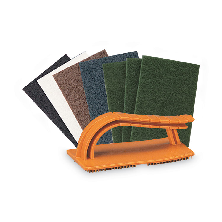 3M/COMMERCIAL TAPE DIV. Standard Abrasives Easy Hand Pad Holder, 3.38 x 5.75, Orange (MMM827000)