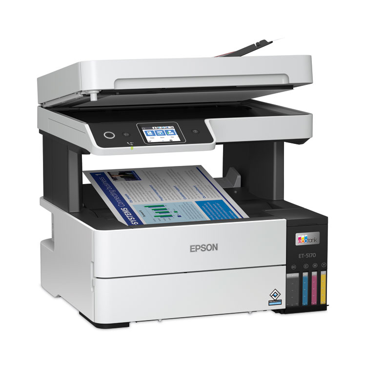 EPSON AMERICA, . EcoTank Pro ET-5170 All-in-One Supertank Printer, Copy/Fax/Print/Scan (EPSC11CJ88201)