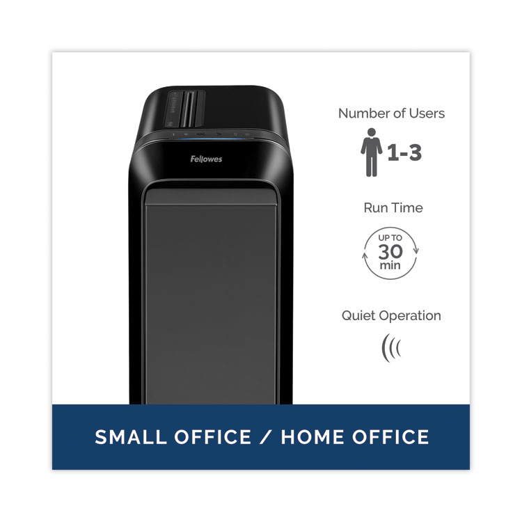 FELLOWES MFG. CO. Powershred LX190 Cross-Cut Shredder, 20 Manual Sheet Capacity (FEL5501701)
