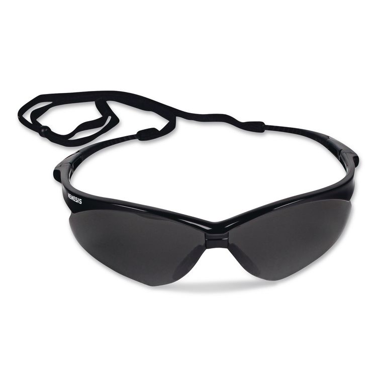 KIMBERLY-CLARK PROFESSIONAL Nemesis Safety Glasses, Black Half Frame, Smoke Dual Lens (ANS22475)