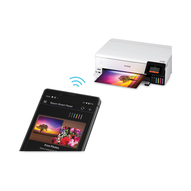 EPSON AMERICA, . EcoTank Photo ET-8550 Special Edition All-in-One Supertank Printer, Copy/Print/Scan (EPSC11CJ21201C)