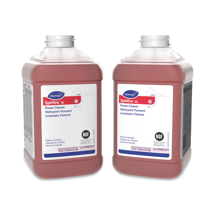 DIVERSEY Spitfire SC Power Cleaner, 2.64 qt Bottle, 2/Carton (DVS95892221)