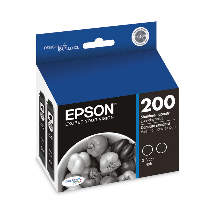 EPSON AMERICA, . T200120D2 (T200) DURABrite Ultra Ink, 175 Page-Yield, Black (EPST200120D2)