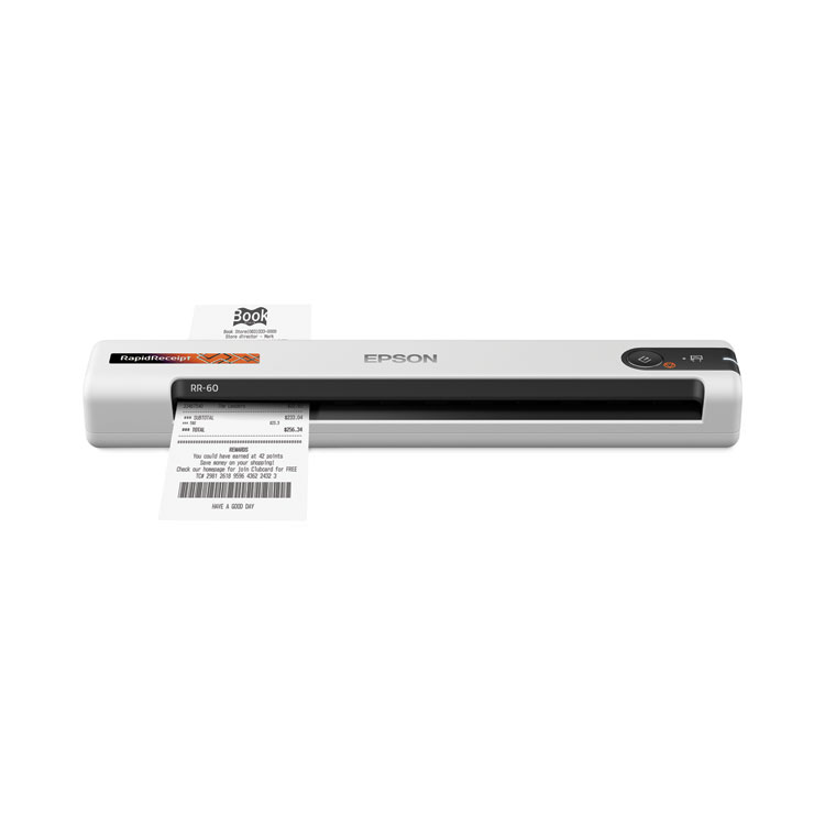 EPSON AMERICA, . RapidReceipt RR-60 Scanner, Scans Up to 8.5 x 72, 600 dpi Optical Resolution (EPSB11B252204SE)