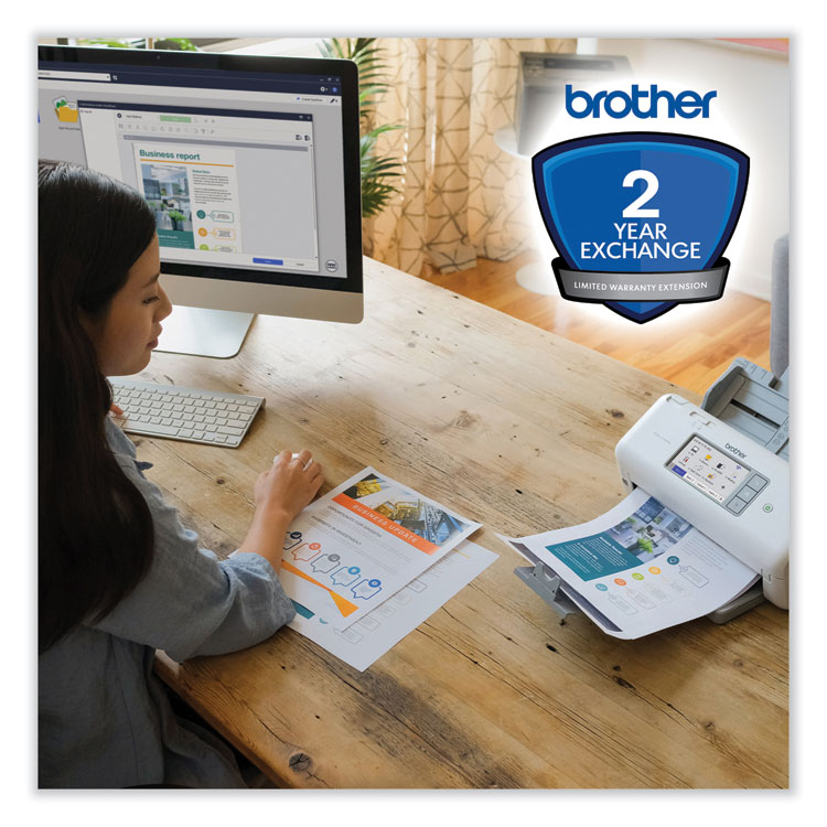 BROTHER INTL. CORP. Two-Year Exchange Warranty Extension for Brother ADS-4900W (BRTES3742EPSP)
