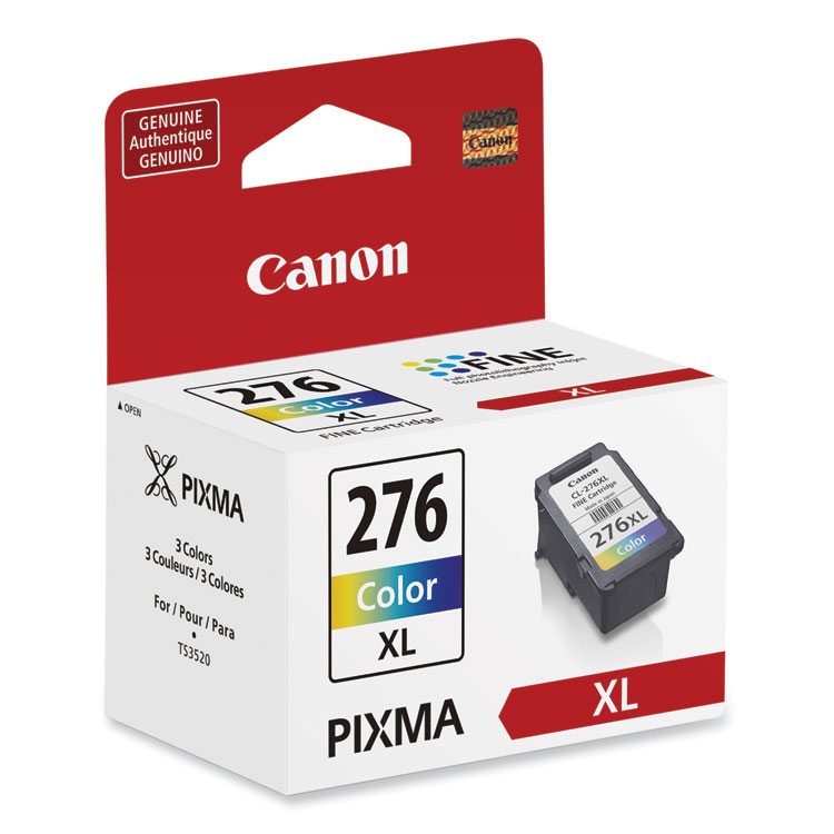 CANON USA, . 4987C001 (CL-276XL) Chromalife 100 High-Yield Ink, 300 Page-Yield, Tri-Color (CNM4987C001)