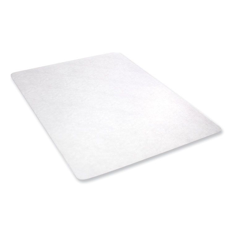 DEFLECTO CORPORATION EconoMat Non-Studded All Day Use Chair Mat for Hard Floors, Rectangular, 36" x 48", Clear, Ships Flat (DEFCM2E142)