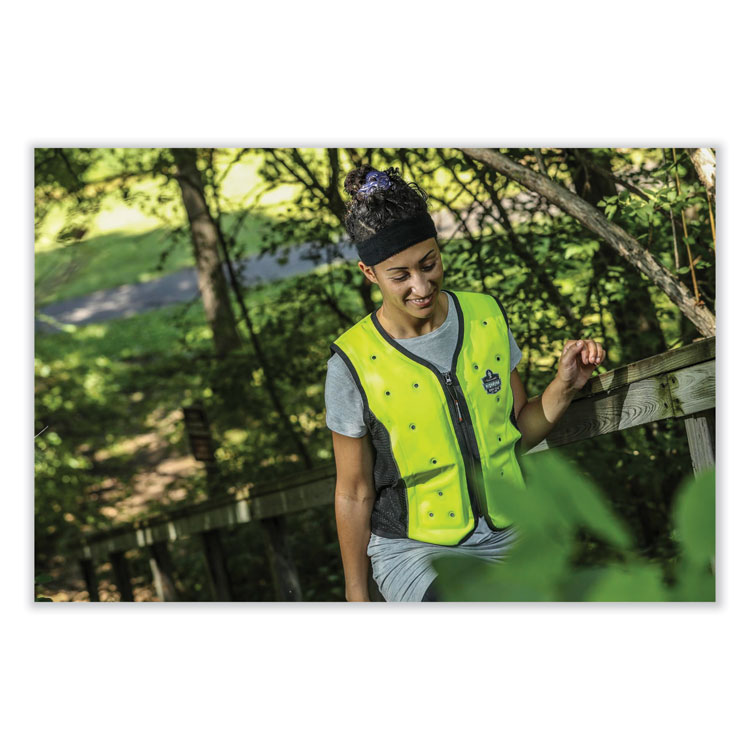 ERGODYNE CORPORATION Chill-Its 6550 Head Terry Cloth Sweatband, Cotton Terry, One Size Fits Most, White (EGO12450)