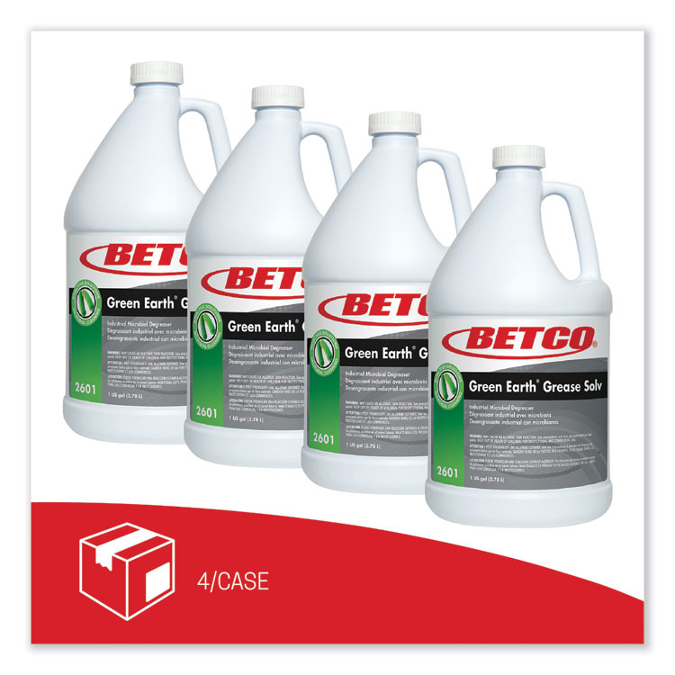 BETCO CORPORATION BioActive Solutions Grease Solv, Orange Scent, 1 gal Bottle, 4/Carton (BET26010400)