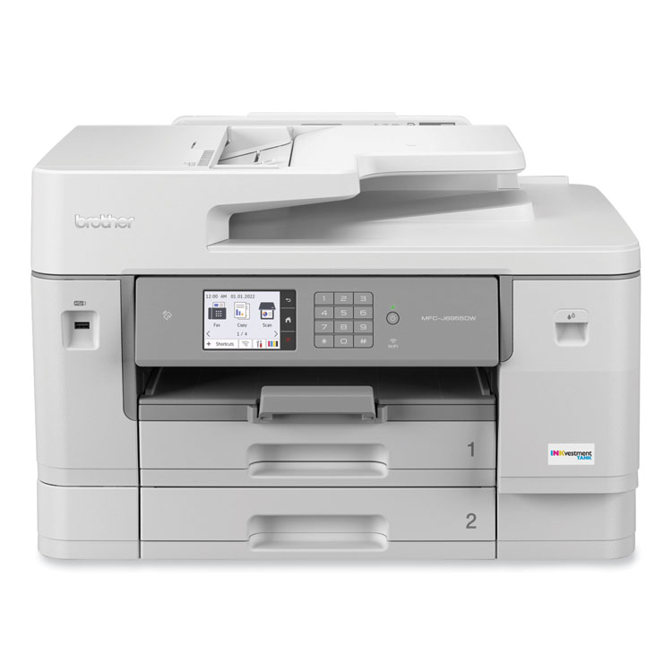 BROTHER INTL. CORP. MFC-J6955DW INKvestment Tank All-in-One Color Inkjet Printer, Copy/Fax/Print/Scan (BRTMFCJ6955DW)