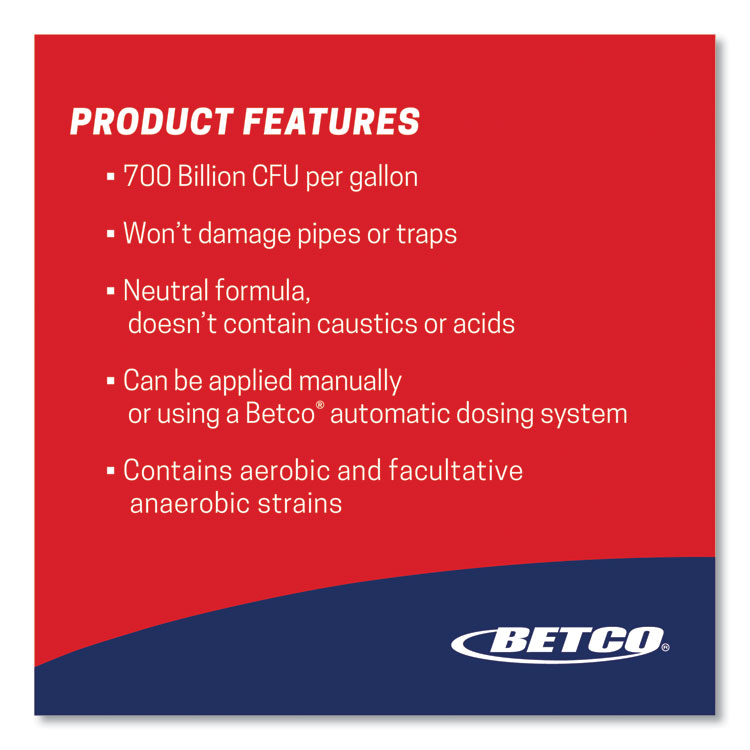 BETCO CORPORATION Drain and Trap Treatment, Ocean Breeze Scent, 5 lb Pail (BET26000500)