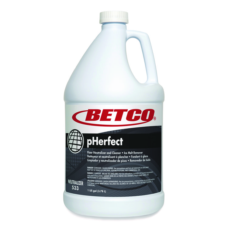 BETCO CORPORATION pHerfect Floor Neutralizer and Cleaner, Characteristic Scent, 1 gal Bottle, 4/Carton (BET5330400)