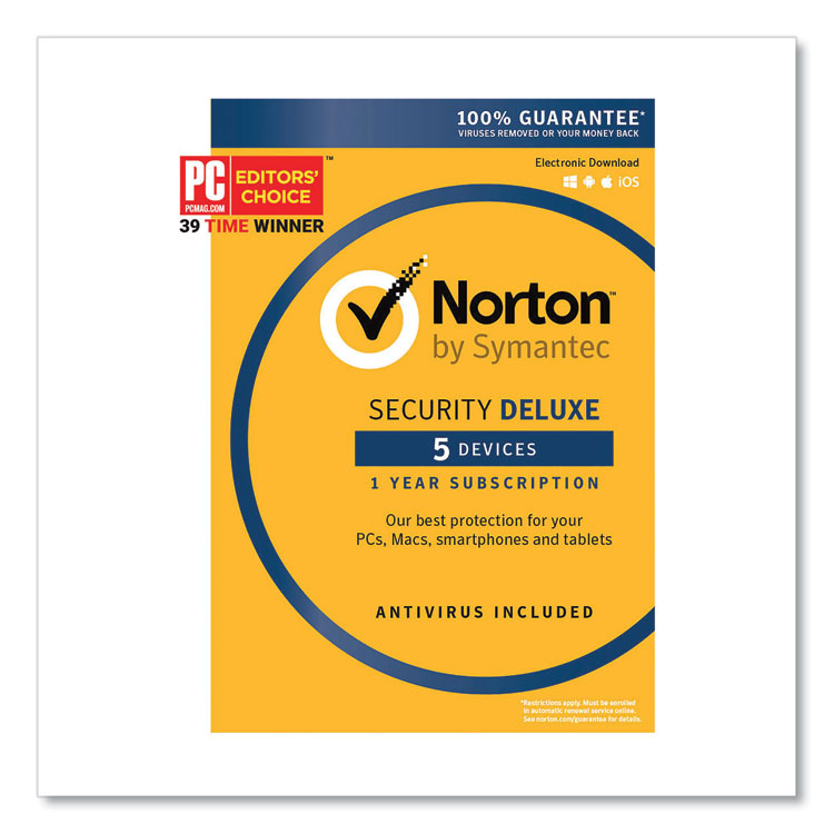 SYMANTEC CORPORATION Security Deluxe Software, For 5 Users (NTN21353844)