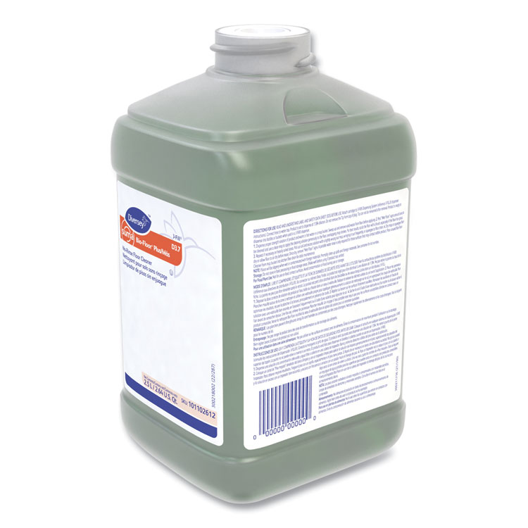 DIVERSEY Bio-Floor Cleaner D3.7, Surfactant Scent, 2.5 L Bottle, 2/Carton (DVS101102612)