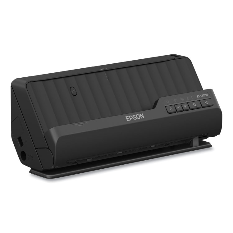 EPSON AMERICA, . WorkForce ES-C320W Wireless Compact Desktop Document Scanner, 600 dpi Optical Resolution, 20-Sheet Auto Document Feeder (EPSB11B270201)