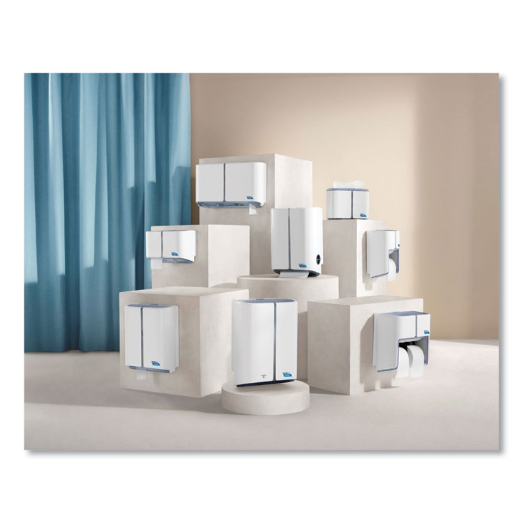 CASCADES TISSUE GROUP Tandem No Touch High Capacity Bath Tissue Dispenser, 12.6 x 6.6 x 12, White (CSDC315)