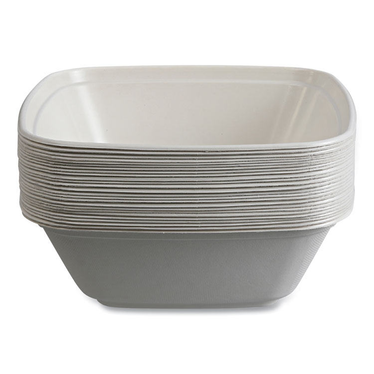 ECO-PRODUCTS,INC. Regalia Sugarcane Servingware, Bowl, 160 oz, White, 100 Bowls/Carton (ECOEPBL160LNFA)