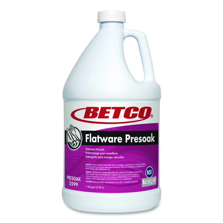 BETCO CORPORATION Flatware Presoak, Characteristic Scent, 1 gal Bottle, 4/Carton (BET25990400)
