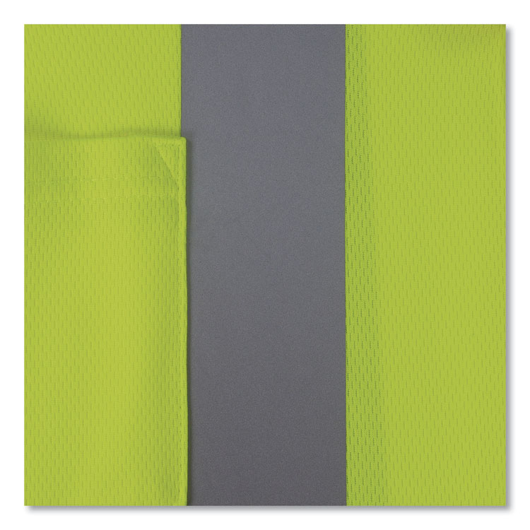 ERGODYNE CORPORATION GloWear 8295 Class 2 Hi-Vis Polo Shirt, 3X-Large, Lime (EGO21647)