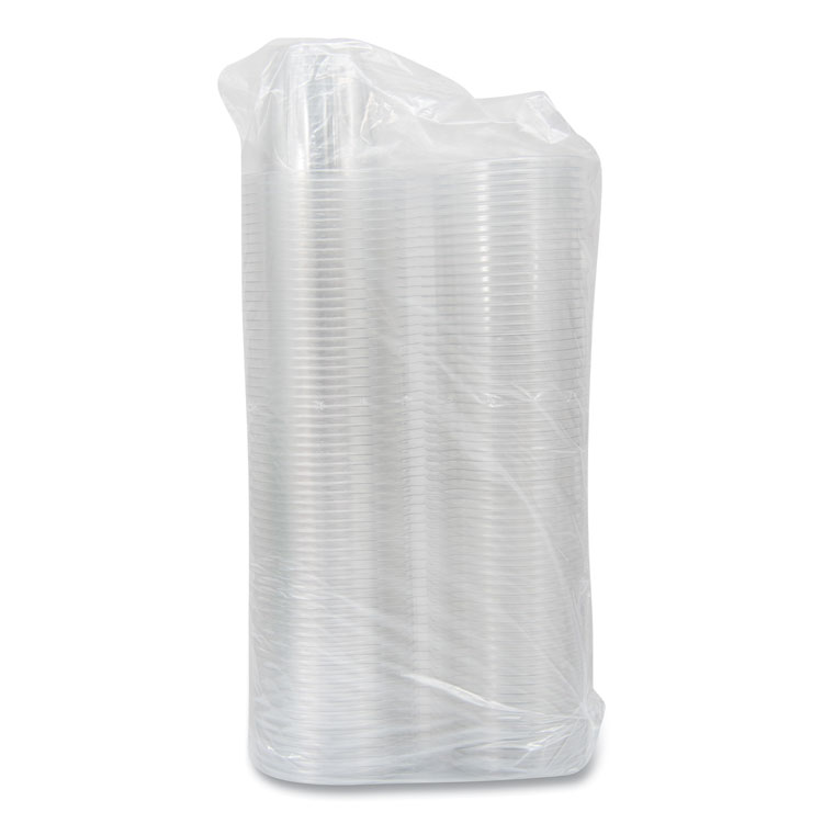 DART SafeSeal Tamper-Resistant, Tamper Evident Bowls, Flat Lid, 12 oz, 4.36 x 8.84 x 3.51, Clear, Plastic, 256/Carton (DCCSC12F)